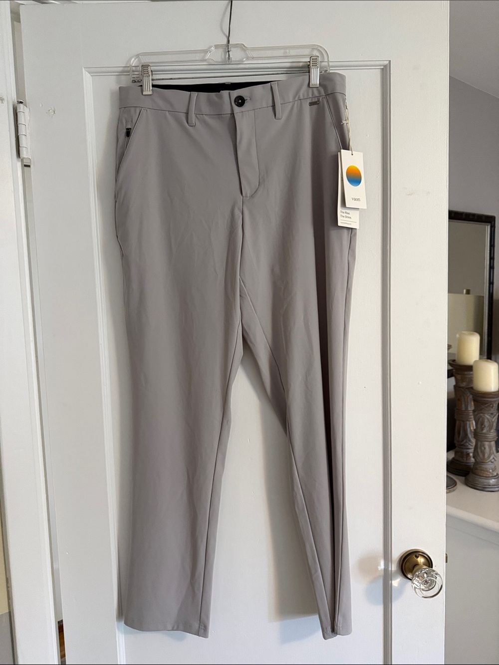 Vuori Light Gray Performance Chinos NWT